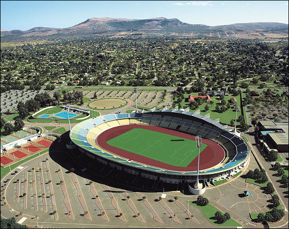 The Royal Bafokeng Stadium, Rustenburg, South Africa.